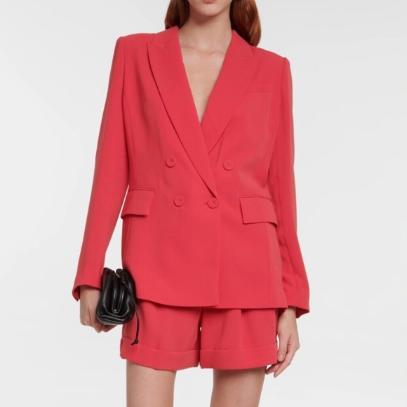 Diane Von Furstenberg - DVF Pink Double-Breasted Blazer Jacket - Size 4 - $598